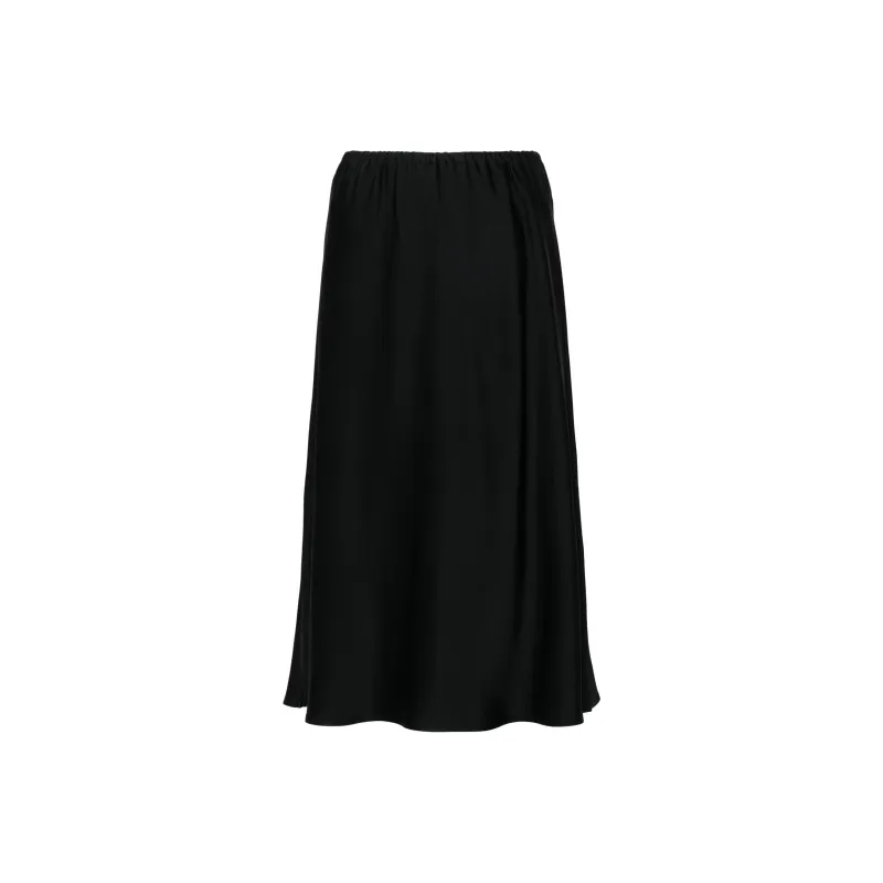 JIL SANDER High waist Satin Midi Skirt-0