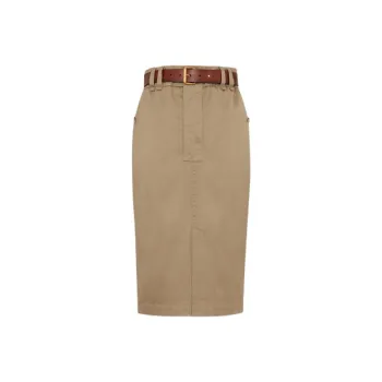 SAINT LAURENT Belted Pencil Skirt