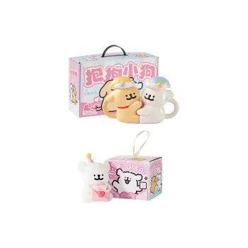 YANCANG x Line Puppies Large Capacity Straw Cup Coffee Cup, All, Couple