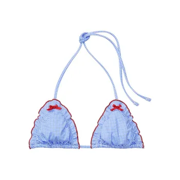 Victoria's Secret PINK BY FRANKIES BIKINIS REIGN BIKINI TOP/MG Bikini Women's Blue
