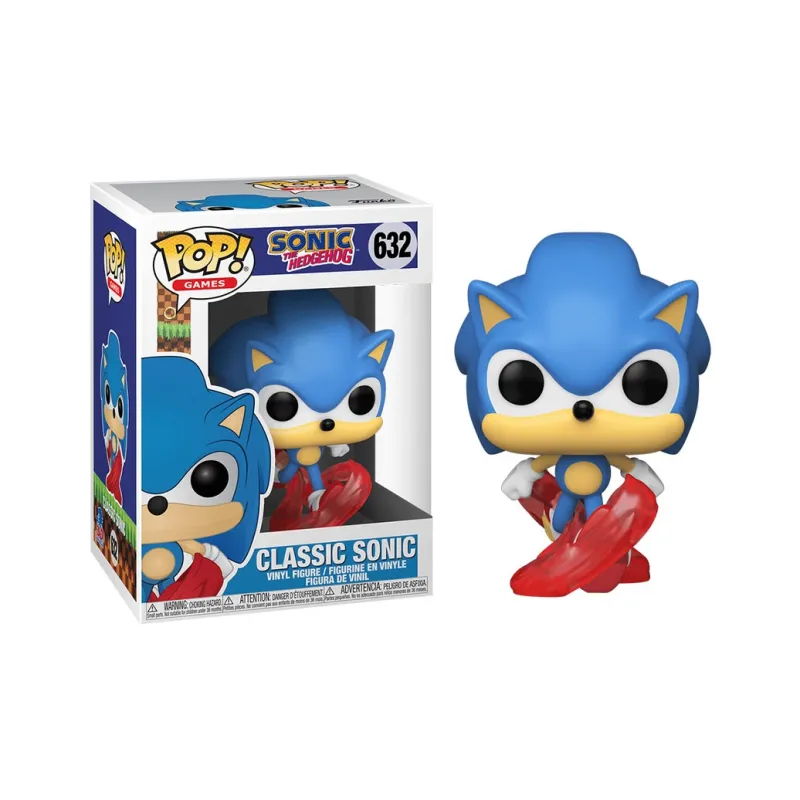 Funko Pop! Games Sonic The Hedgehog Classic Sonic Flocked Funko Shop Exclusive Figure #632-2