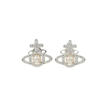 Vivienne Westwood Brass Earrings Women's Silver