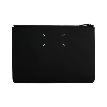 Maison Margiela Cow Leather Clutch Unisex Black