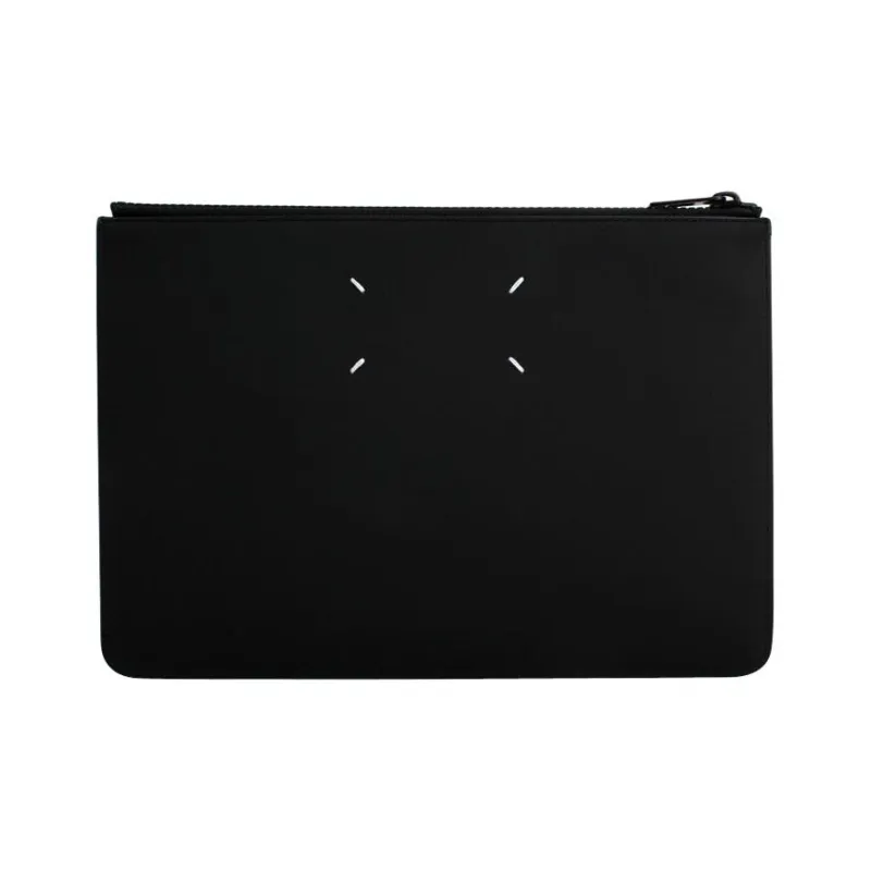 Maison Margiela Cow Leather Clutch Unisex Black-0