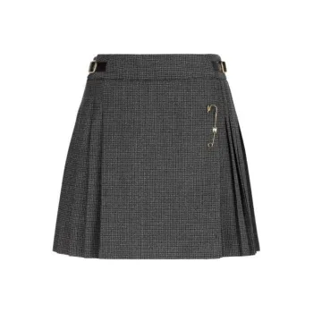 CELINE Buckle Detailed Pleated Skirt