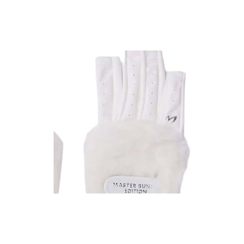MASTER BUNNY EDITION Synthetic Leather, Polyester Gloves Women's White-2