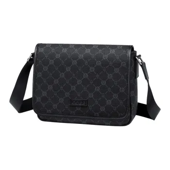 GOLF PVC Shoulder Bag Regular Men's Gray & Black