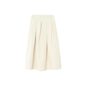 Princess Berdele Casual Long Skirt Women's Milk White