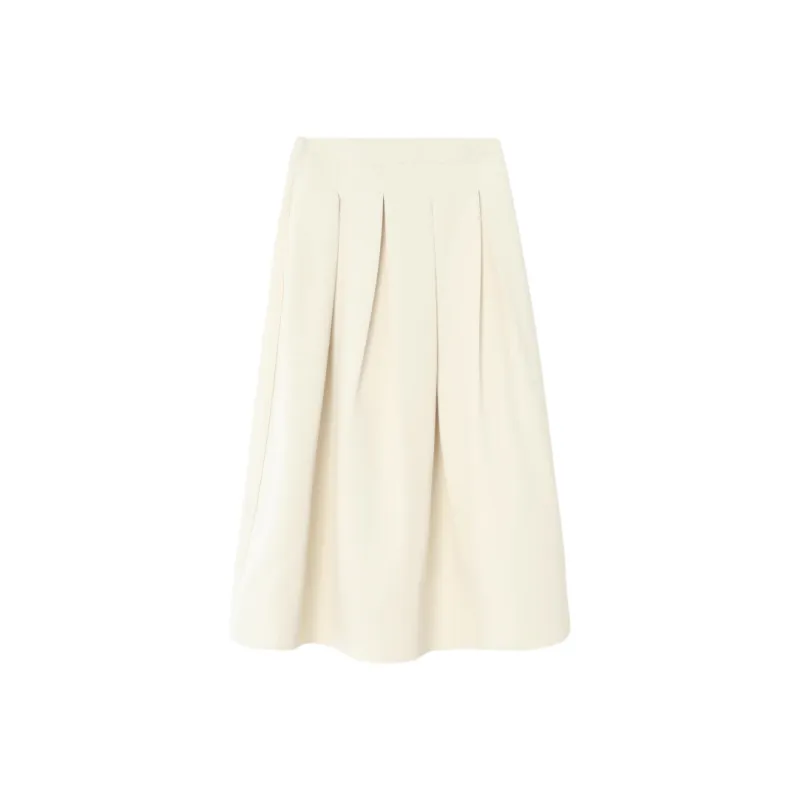 Princess Berdele Casual Long Skirt Women's Milk White-0