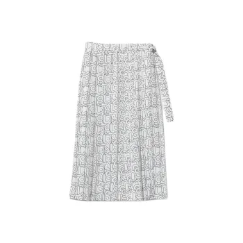 LACOSTE Casual Long Skirt Women's White