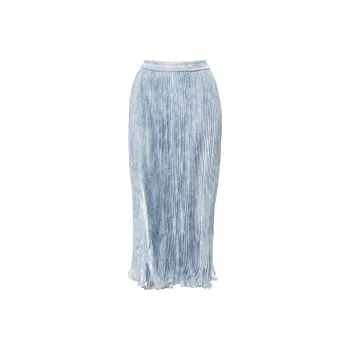 MICHAEL KORS SS24 Casual Long Skirts Women's Money Blue