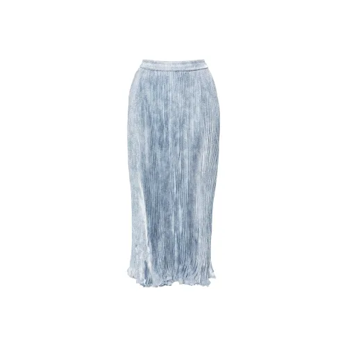 MICHAEL KORS SS24 Casual Long Skirts Women's Money Blue