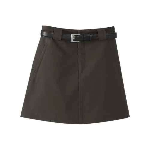 Fstudio Casual Short Skirts Women's Coffee