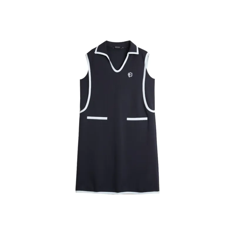 ELLE Sleeveless Dresses Women's Navy Blue-0