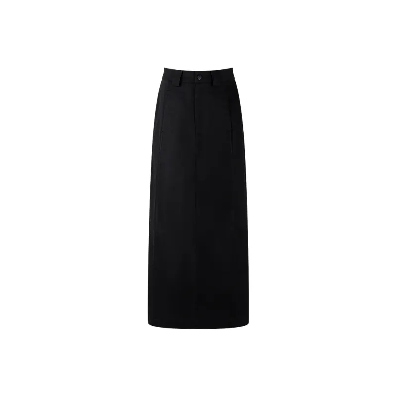 THE SEA LIFE Casual Long Skirt Women's Black Mage-0