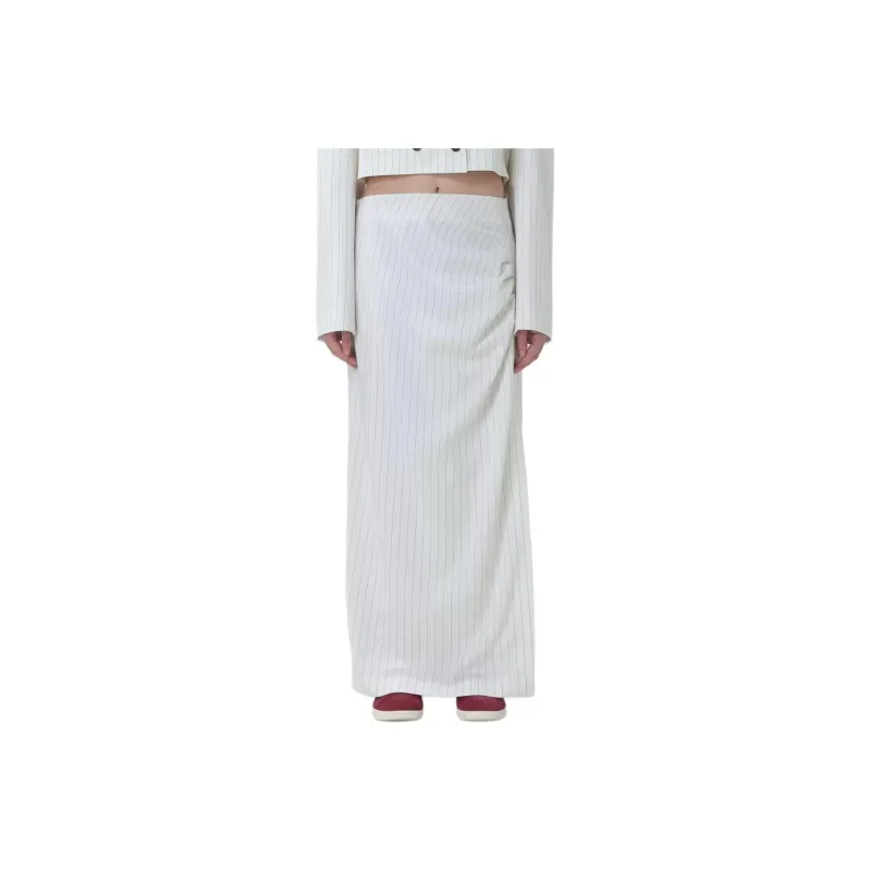 MSGM Pinstriped Maxi Skirt-0