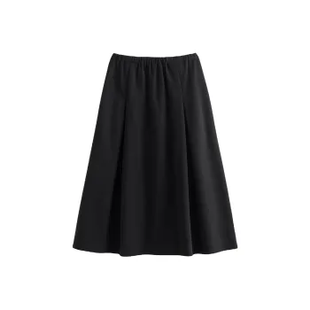 Initial Language Casual Short Skirts Women's Black