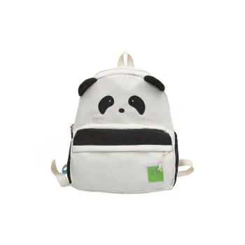 AIBAG Nylon Backpack Unisex White Panda/White Puppy
