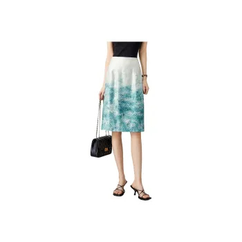 【dme】 Casual Long Skirts Women's Blue