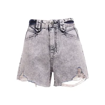 ONLY Denim Shorts Women's Frozen Pink