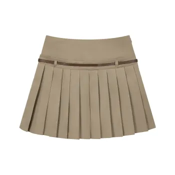 Heartboon Casual Short Skirts Women's Khaki
