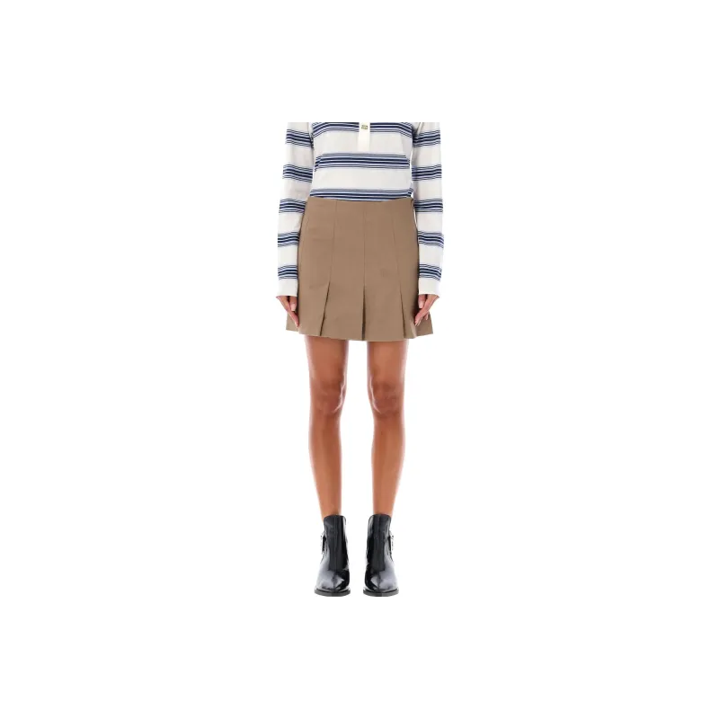 GANNI Drapey Mélange Mini Skirt-0