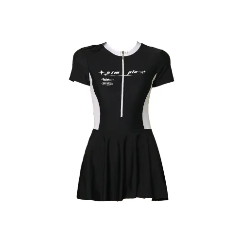 Hao Zhilang One Piece Swimsuits Women's Black Swimsuit