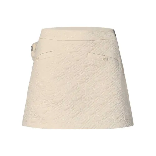 FILA Golf Series Casual Short Skirts Women's Brown Beige Khaki