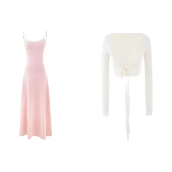 Blovelan Skirt Set Women's Soft Pink