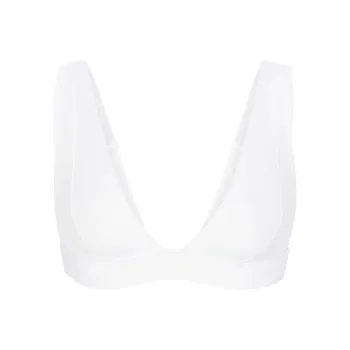 SKIMS SIGNATURE SWIM PLUNGE BIKINI TOP Bikini Women's SNOW/Snow