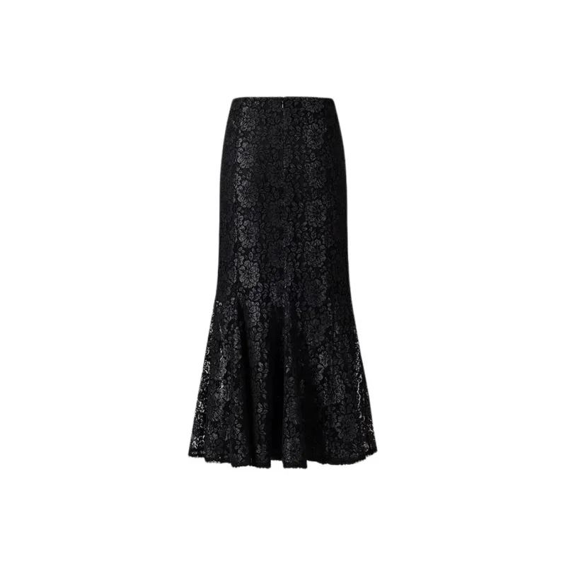 KARL LAGERFELD Casual Long Skirt Women's Black-1