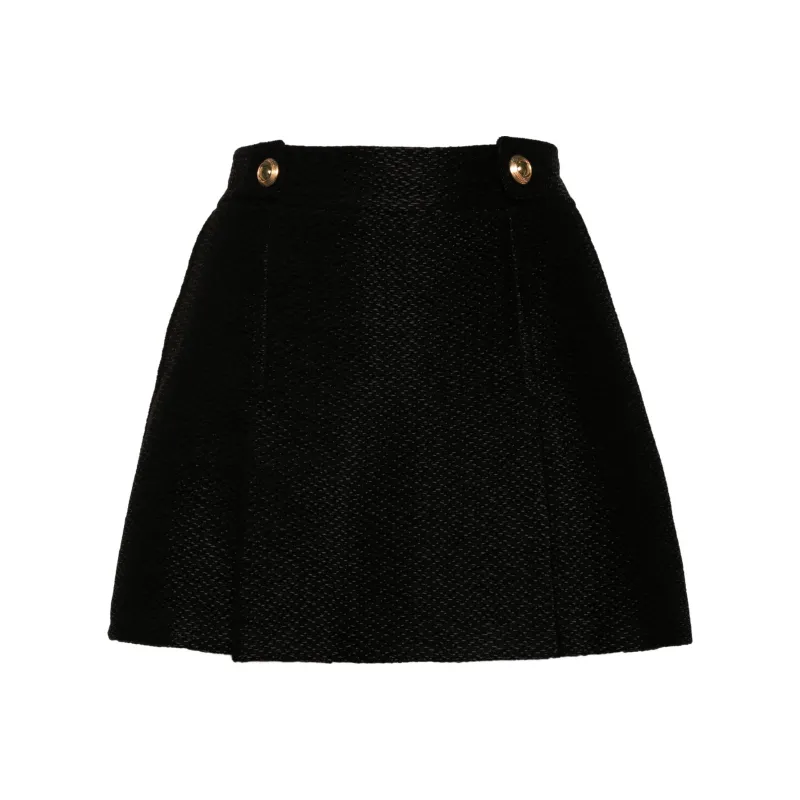 TOM FORD Textured Pleat Detailed Mini Skirt-0