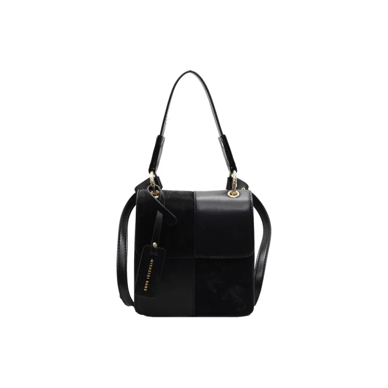 TOUTSEUL YOLO PU One Shoulder Handbag Women's White & Brown/White & Black/Coffee/Black-7