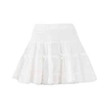 ZXZA Casual Short Skirts Women's White