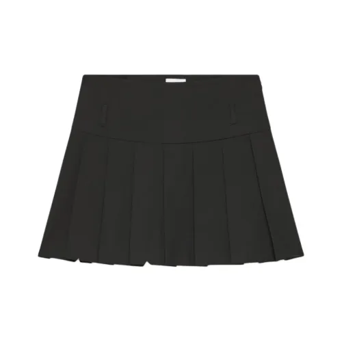 ARITZIA FW24 Sunday Best Pav Pleated Skirt Casual Short Skirts Women's BLACK/Black