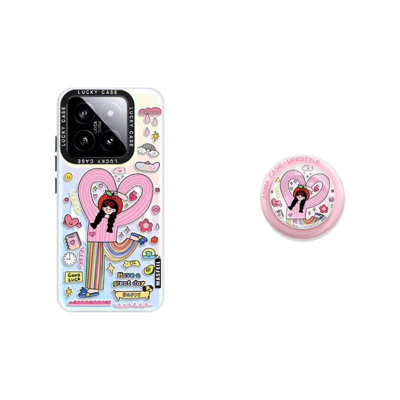 Marsfield Acrylic Material Laser Magnetic Case, Life Is Sweet Phone Cases Compatibility  Xiaomi 15/14/13 Pro-6