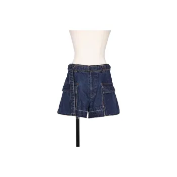 Sacai SS24 Denim Shorts Women's Blue