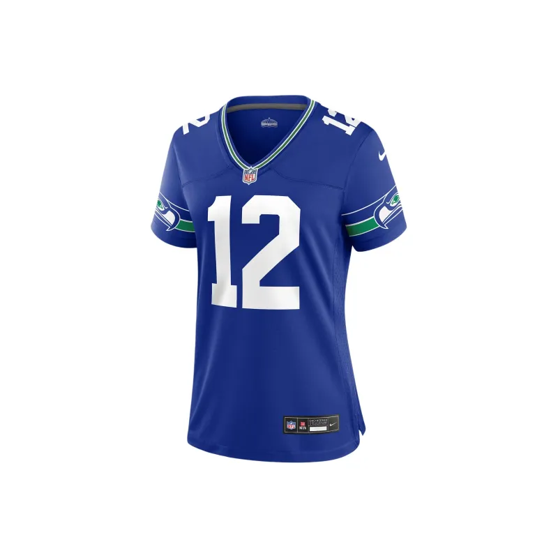 Nike 12th Fan Seattle Seahawks Women's Nike Nfl Game Football Jersey-0