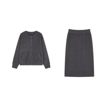 Mo Han Yi Mei Skirt Set Women's Gray