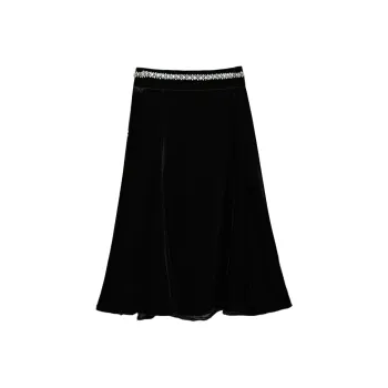 To The West Casual Short Skirts Women's Black