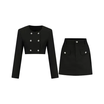 FIAWANG Two Piece Skirt Sets Women's
