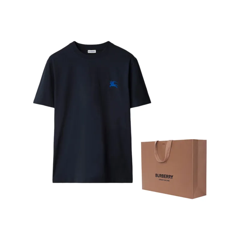Burberry EDK embroidered Cotton T shirt-5