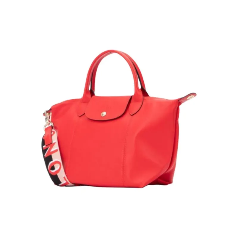 LONGCHAMP Genuine Leather Shoulder Bag Crossbody Bag Handbag Women's Red-1
