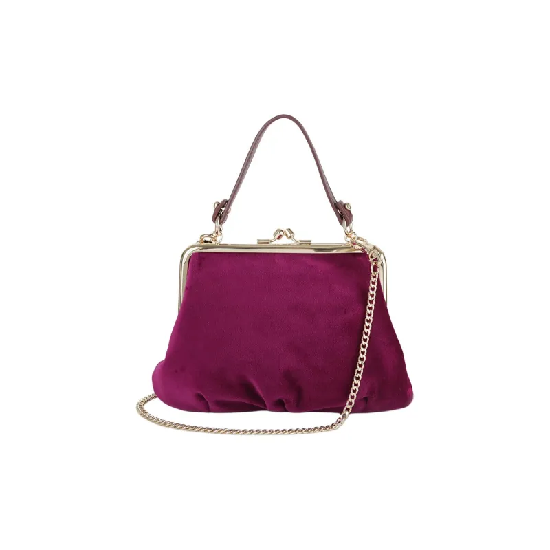 Vivienne Westwood Cotton Crossbody One Shoulder Handbag Mini Women's Purple-1