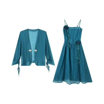 ETSE Skirt Set Women's Peacock Blue