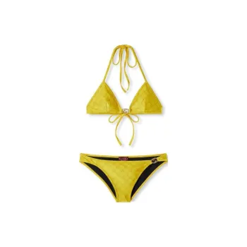 GUCCI Gg Stretch Jersey Bikini Yellow