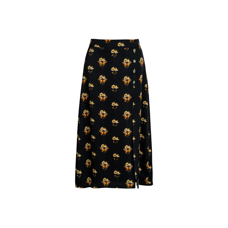 ROEYSHOUSE Casual Long Skirt Women's Multicolor-0