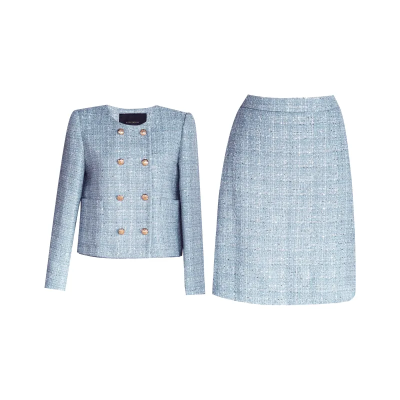ROEYSHOUSE Skirt Set Women's Blue-0