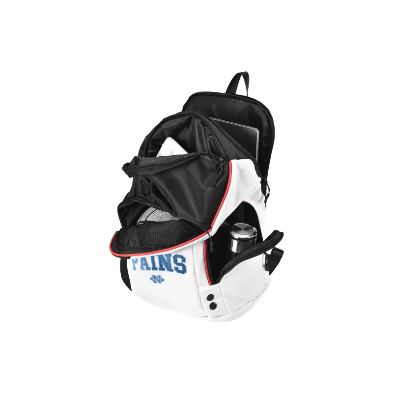 Spare No Pains. Polyester Backpack Unisex Black White-3