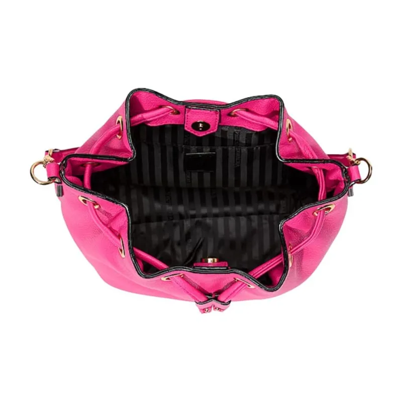 Victoria's Secret PU Bucket Bag, Shoulder Bag Medium Size Women's Pink/Silver-1